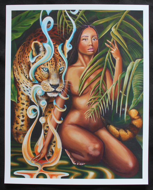 Spirit of the Jaguar Paper Print